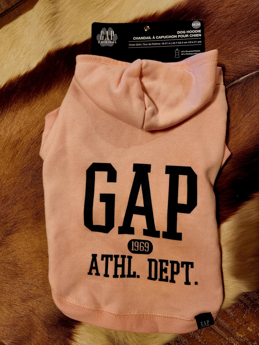 GAP Pink Dog Hoodie - Athl. Dept.